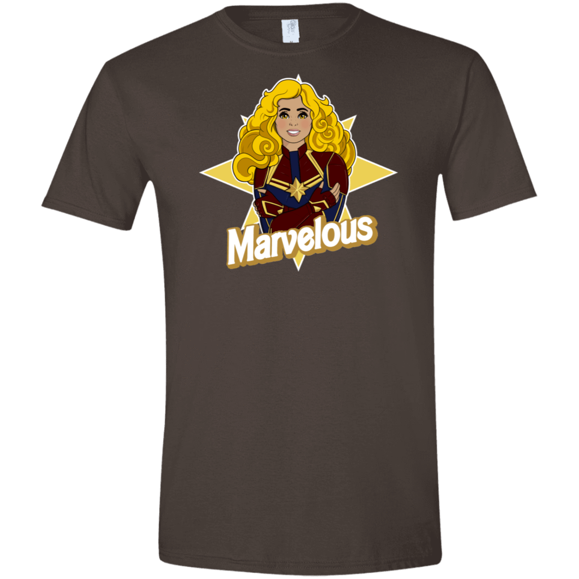 T-Shirts Dark Chocolate / S Marvelous Men's Semi-Fitted Softstyle