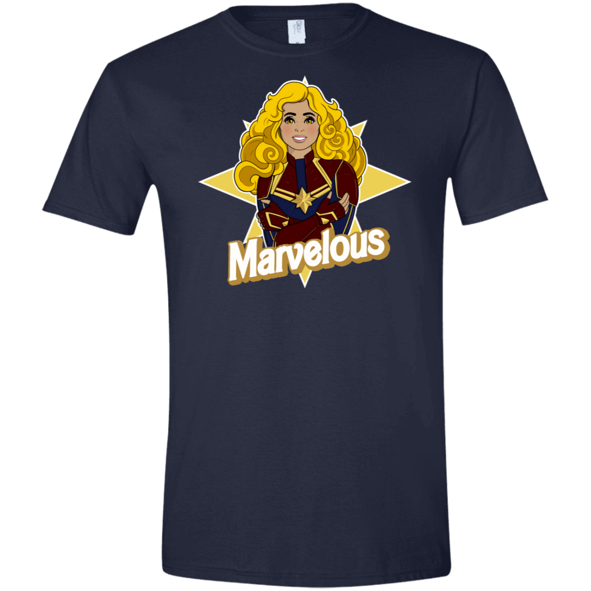 T-Shirts Navy / X-Small Marvelous Men's Semi-Fitted Softstyle