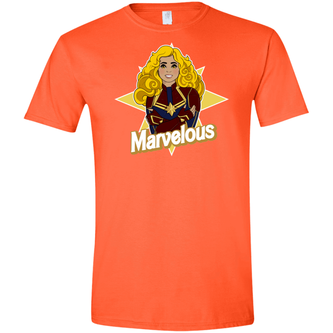 T-Shirts Orange / S Marvelous Men's Semi-Fitted Softstyle