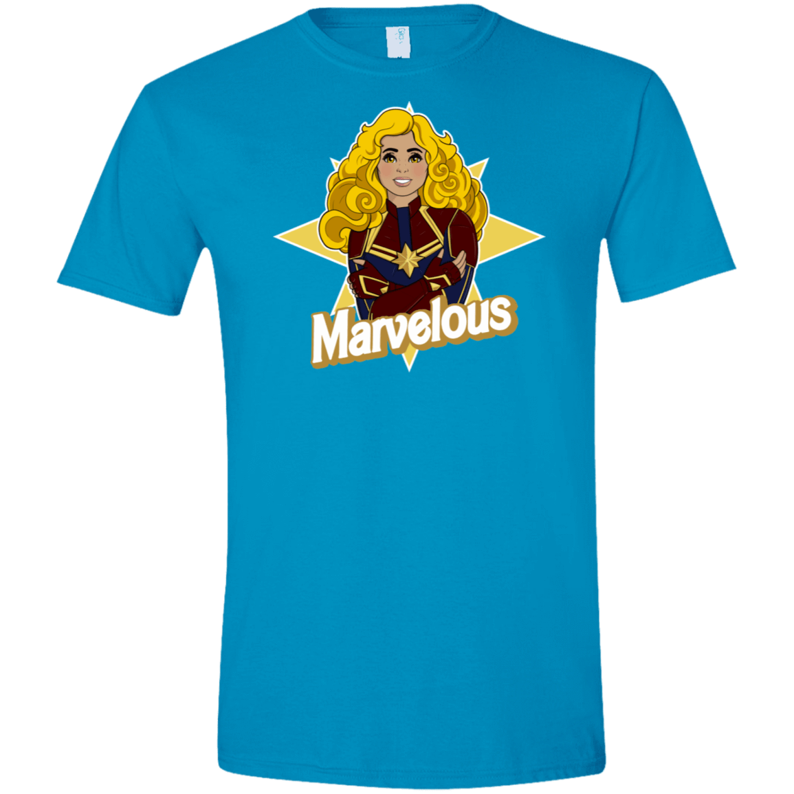 T-Shirts Sapphire / S Marvelous Men's Semi-Fitted Softstyle