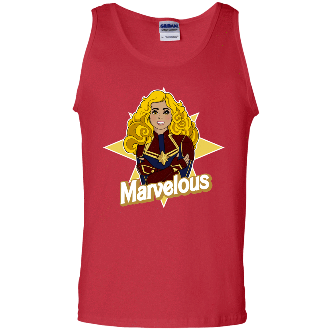 T-Shirts Red / S Marvelous Men's Tank Top
