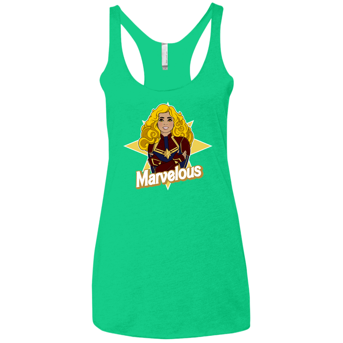 T-Shirts Envy / X-Small Marvelous Women's Triblend Racerback Tank