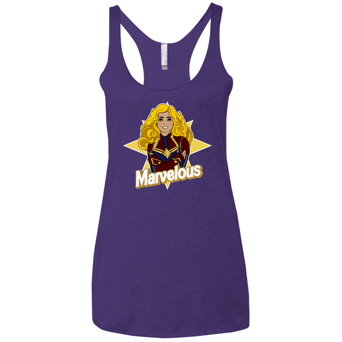 T-Shirts Purple Rush / X-Small Marvelous Women's Triblend Racerback Tank