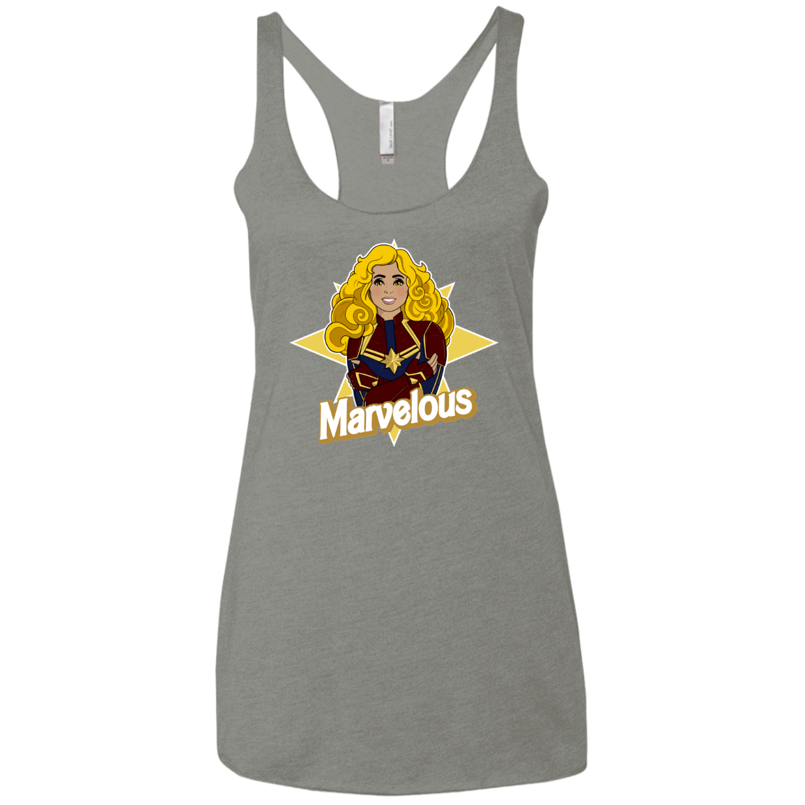 T-Shirts Venetian Grey / X-Small Marvelous Women's Triblend Racerback Tank