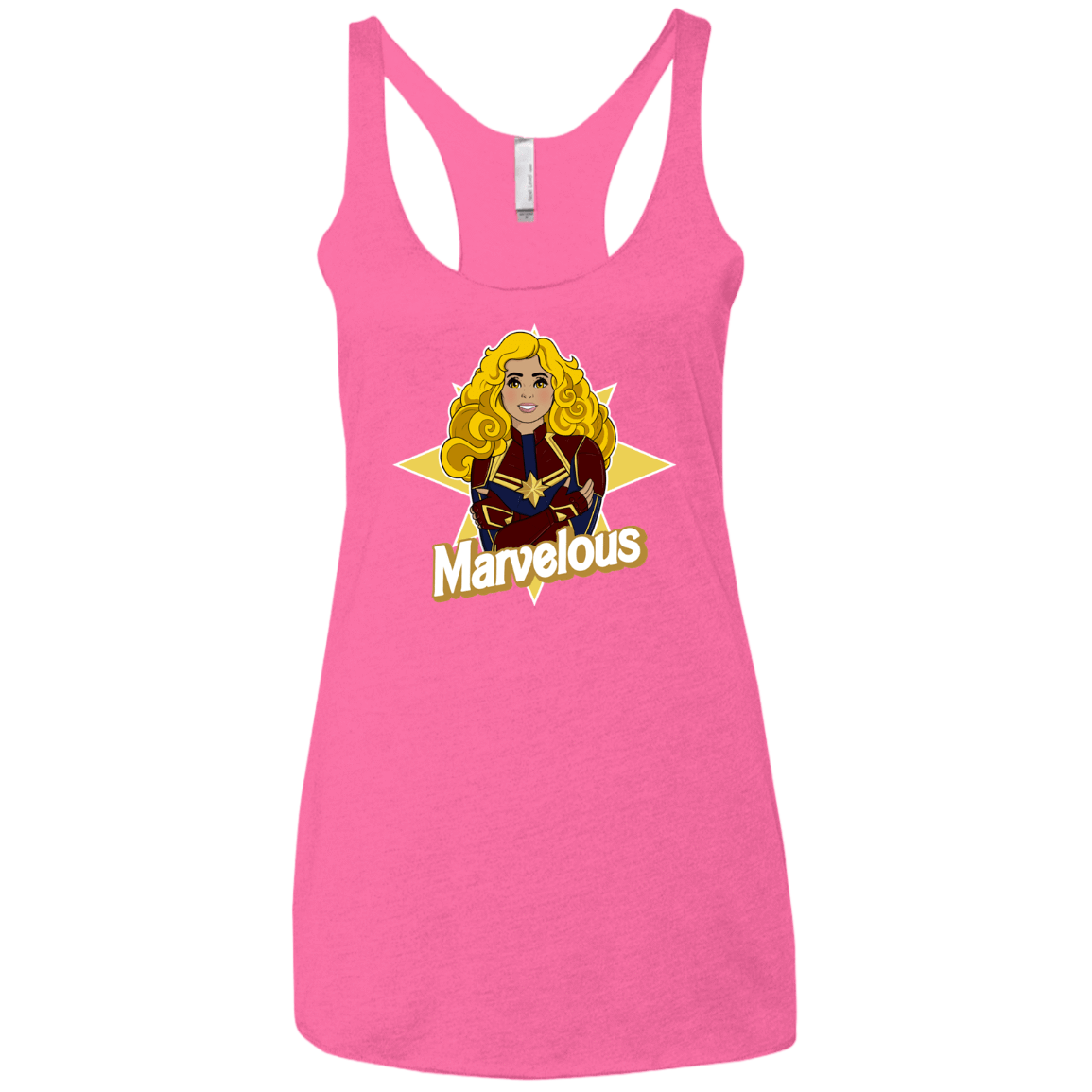 T-Shirts Vintage Pink / X-Small Marvelous Women's Triblend Racerback Tank