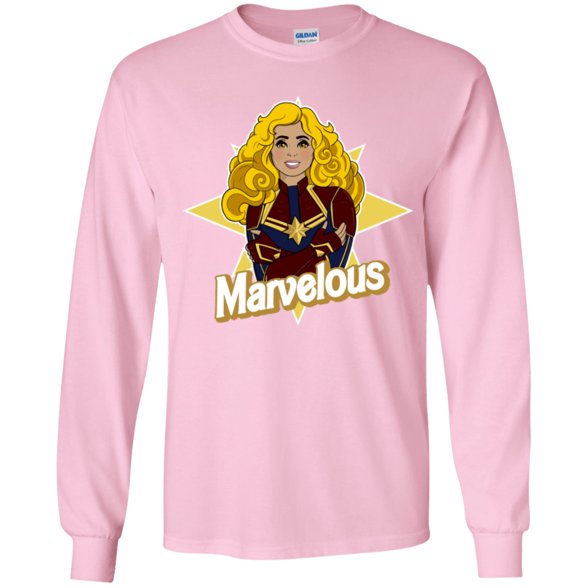 T-Shirts Light Pink / YS Marvelous Youth Long Sleeve T-Shirt