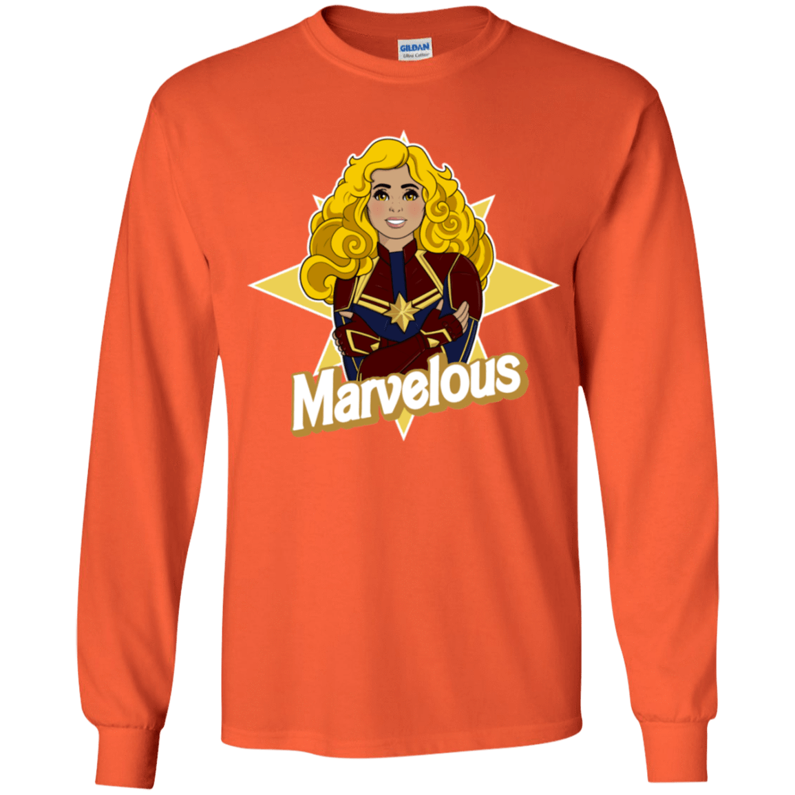 T-Shirts Orange / YS Marvelous Youth Long Sleeve T-Shirt