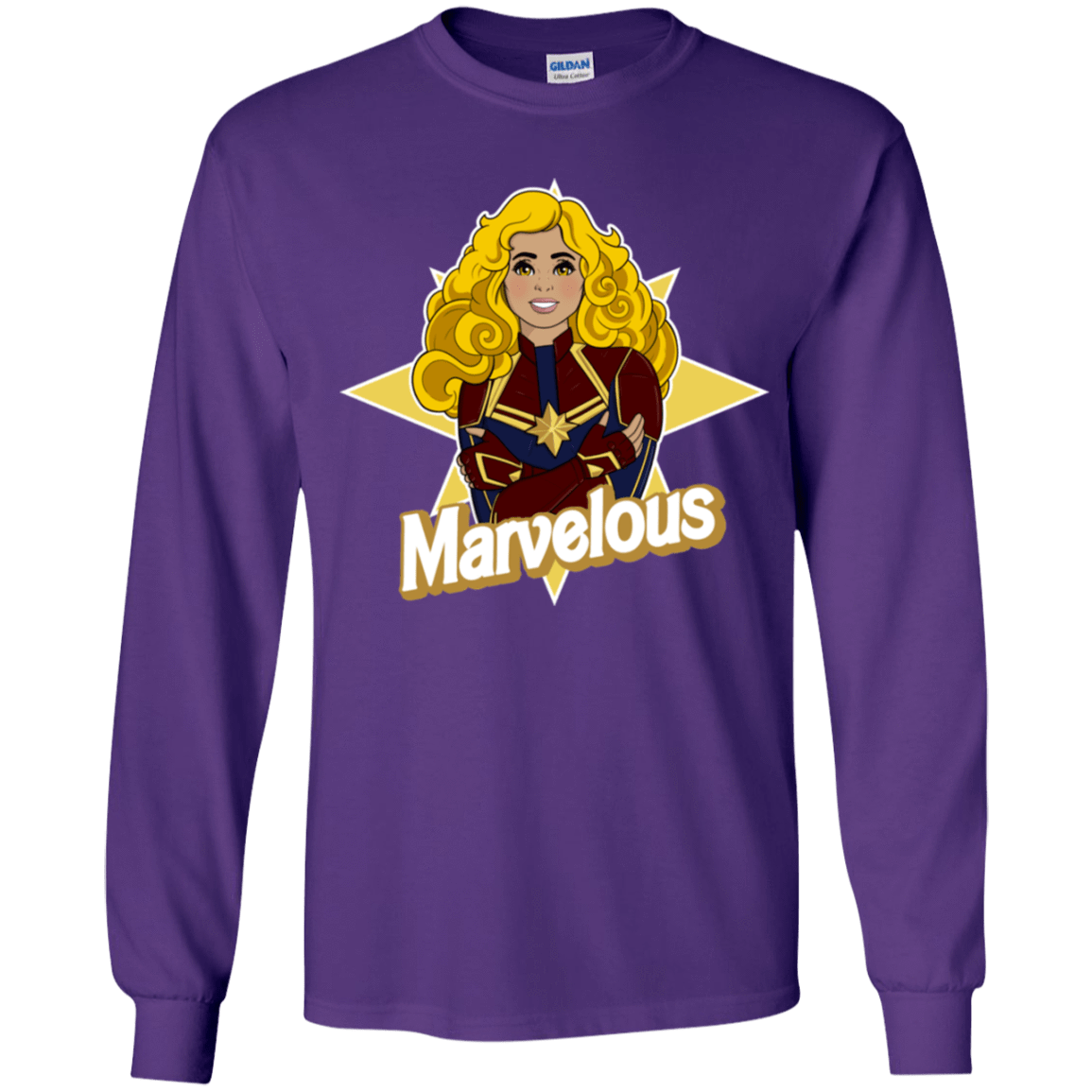 T-Shirts Purple / YS Marvelous Youth Long Sleeve T-Shirt