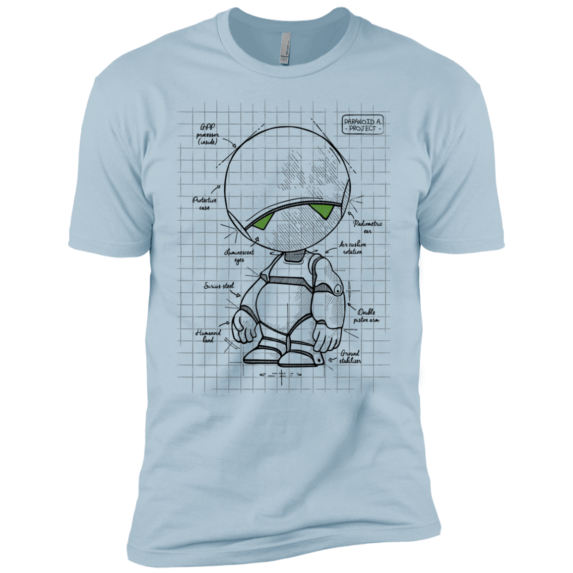 T-Shirts Light Blue / YXS Marvin's Plan Boys Premium T-Shirt