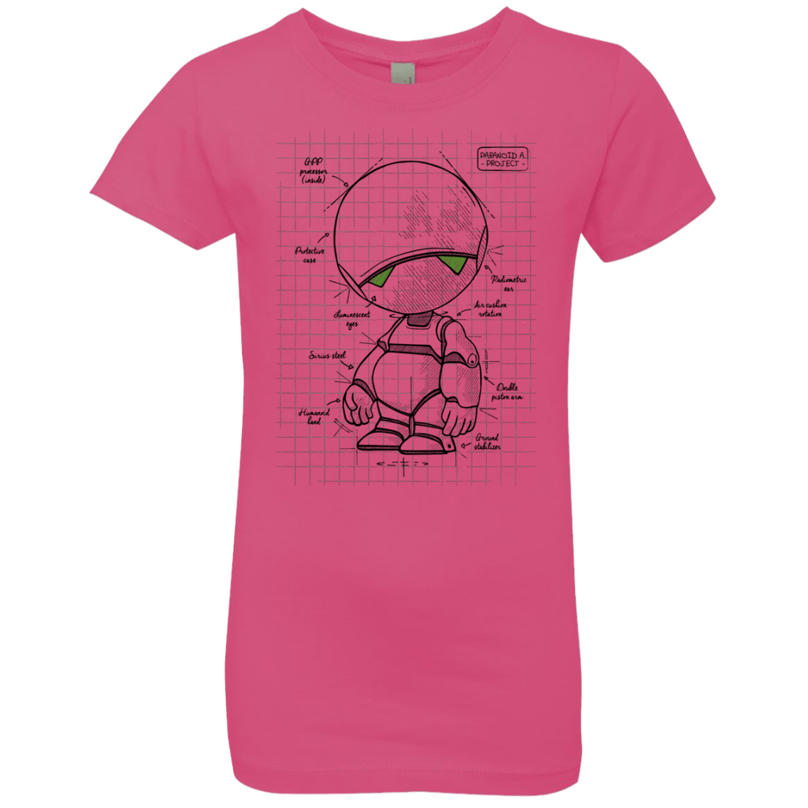 T-Shirts Hot Pink / YXS Marvin's Plan Girls Premium T-Shirt