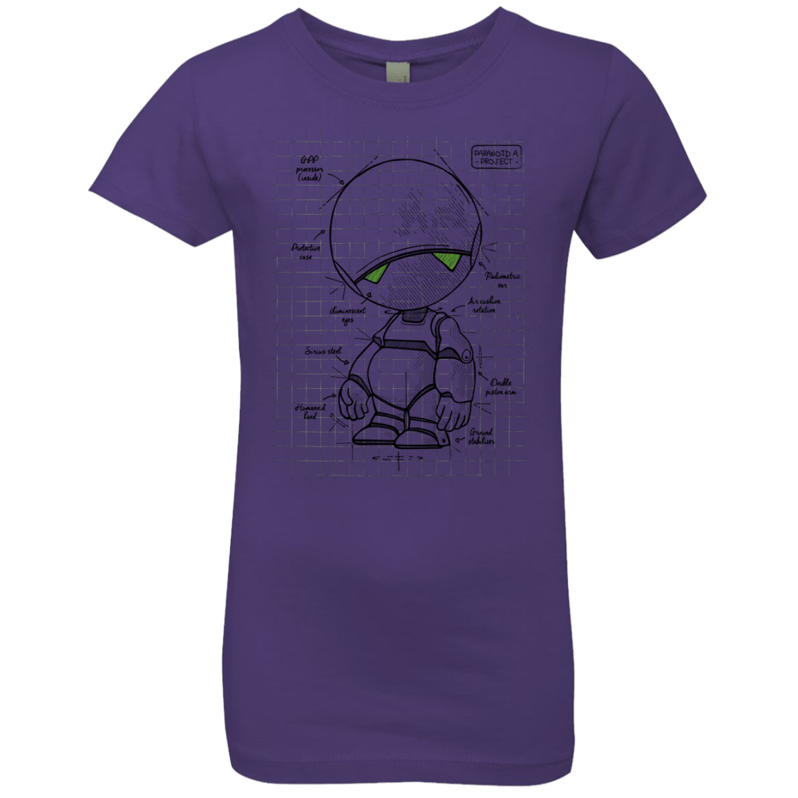 T-Shirts Purple Rush / YXS Marvin's Plan Girls Premium T-Shirt