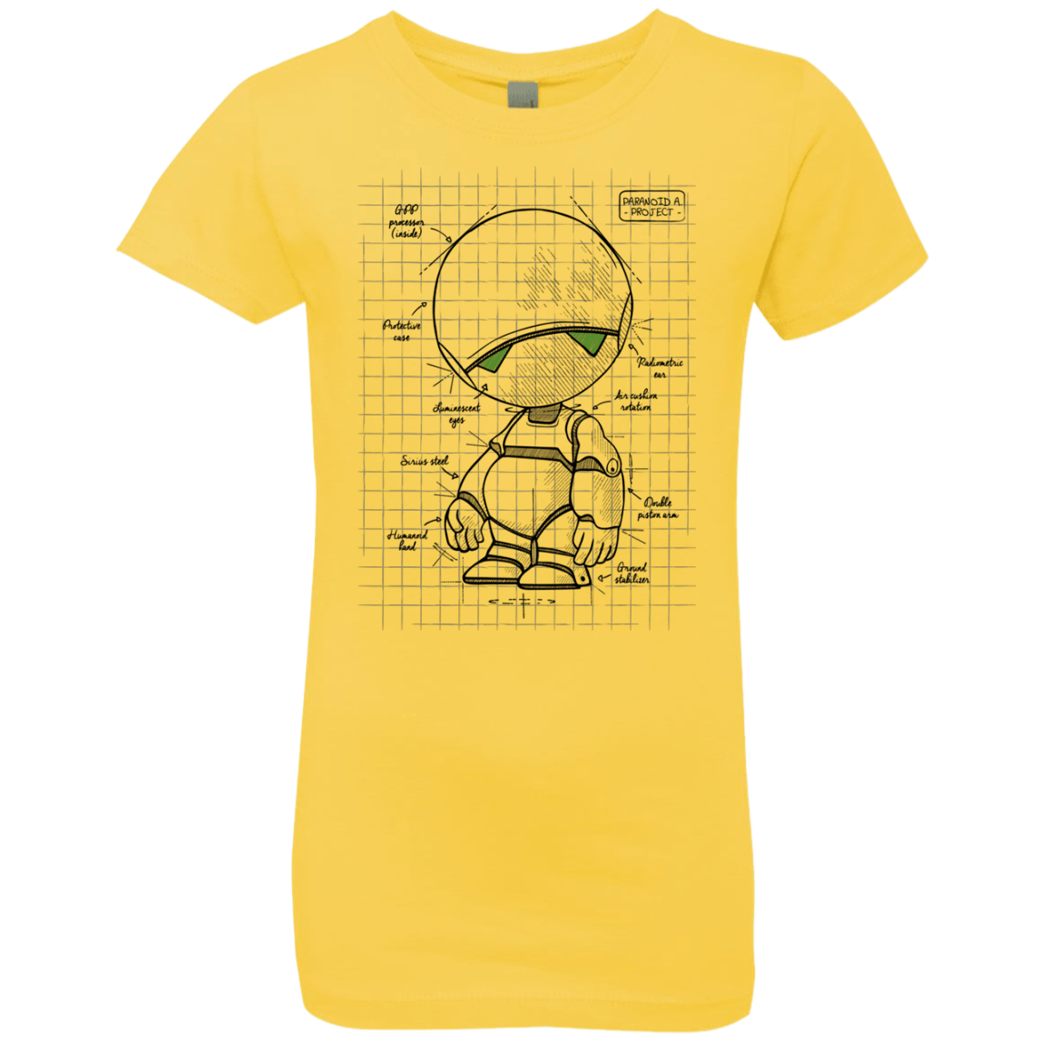 T-Shirts Vibrant Yellow / YXS Marvin's Plan Girls Premium T-Shirt