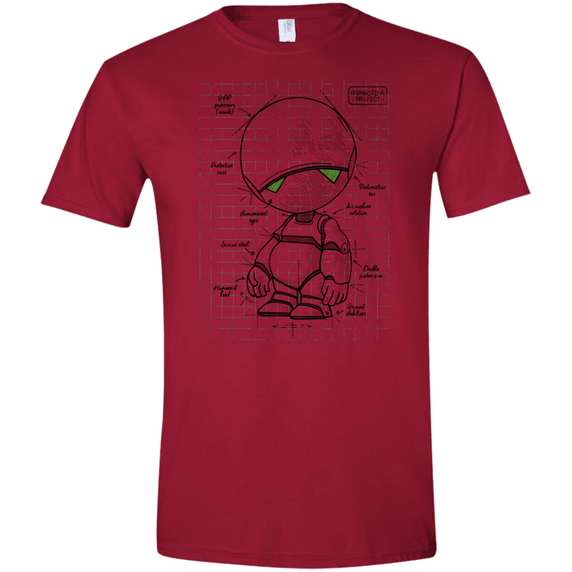 T-Shirts Cardinal Red / S Marvin's Plan Men's Semi-Fitted Softstyle