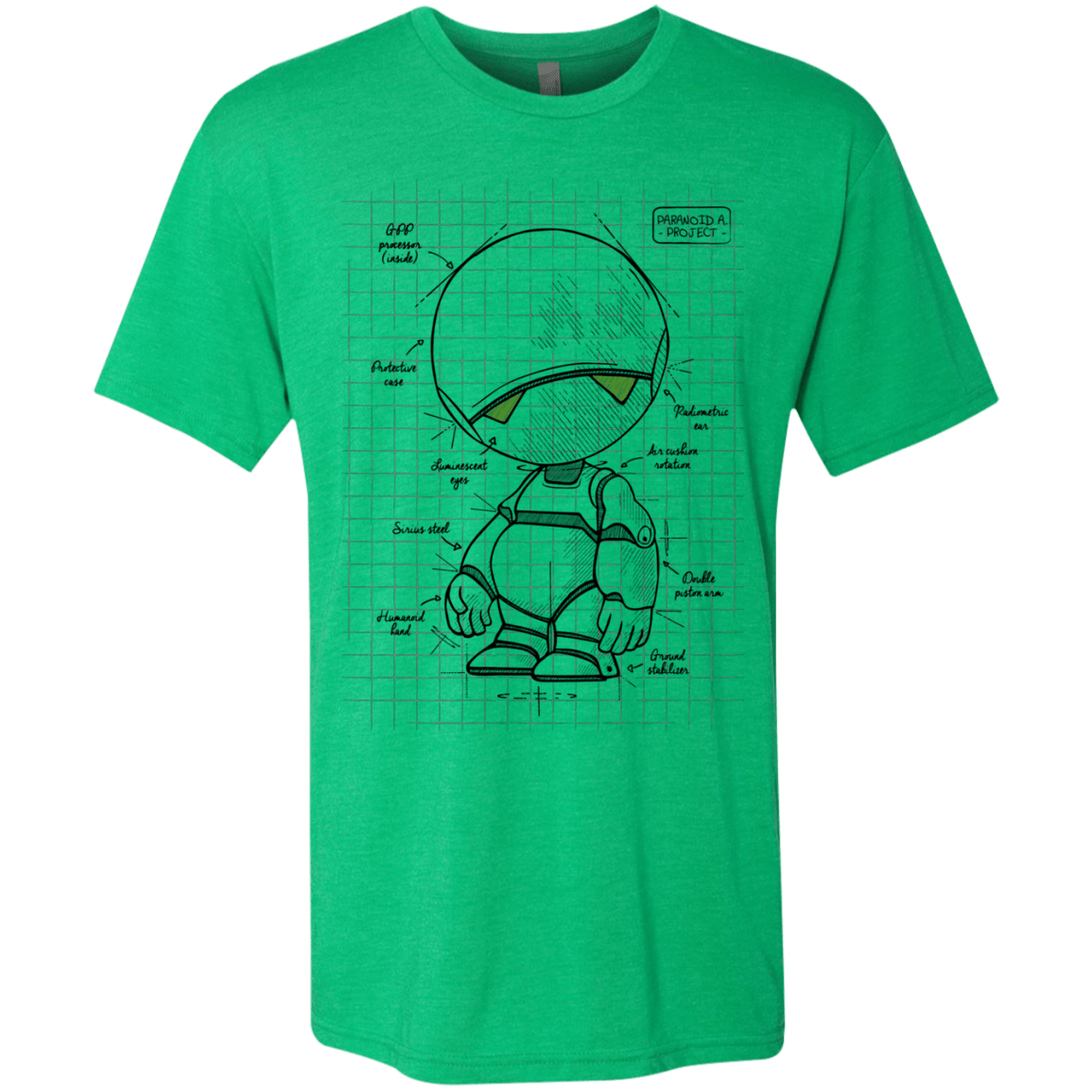 T-Shirts Envy / S Marvin's Plan Men's Triblend T-Shirt