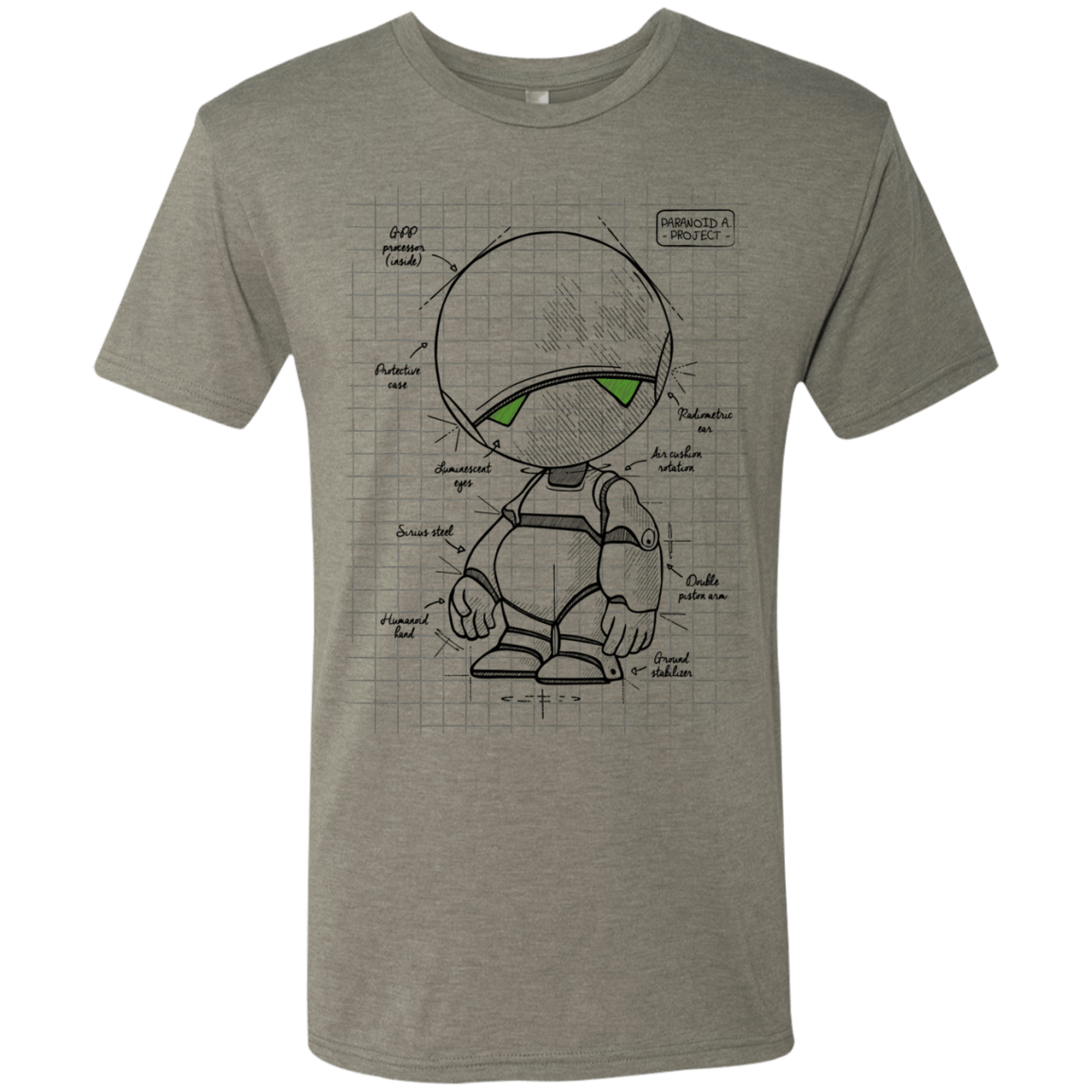 T-Shirts Venetian Grey / S Marvin's Plan Men's Triblend T-Shirt
