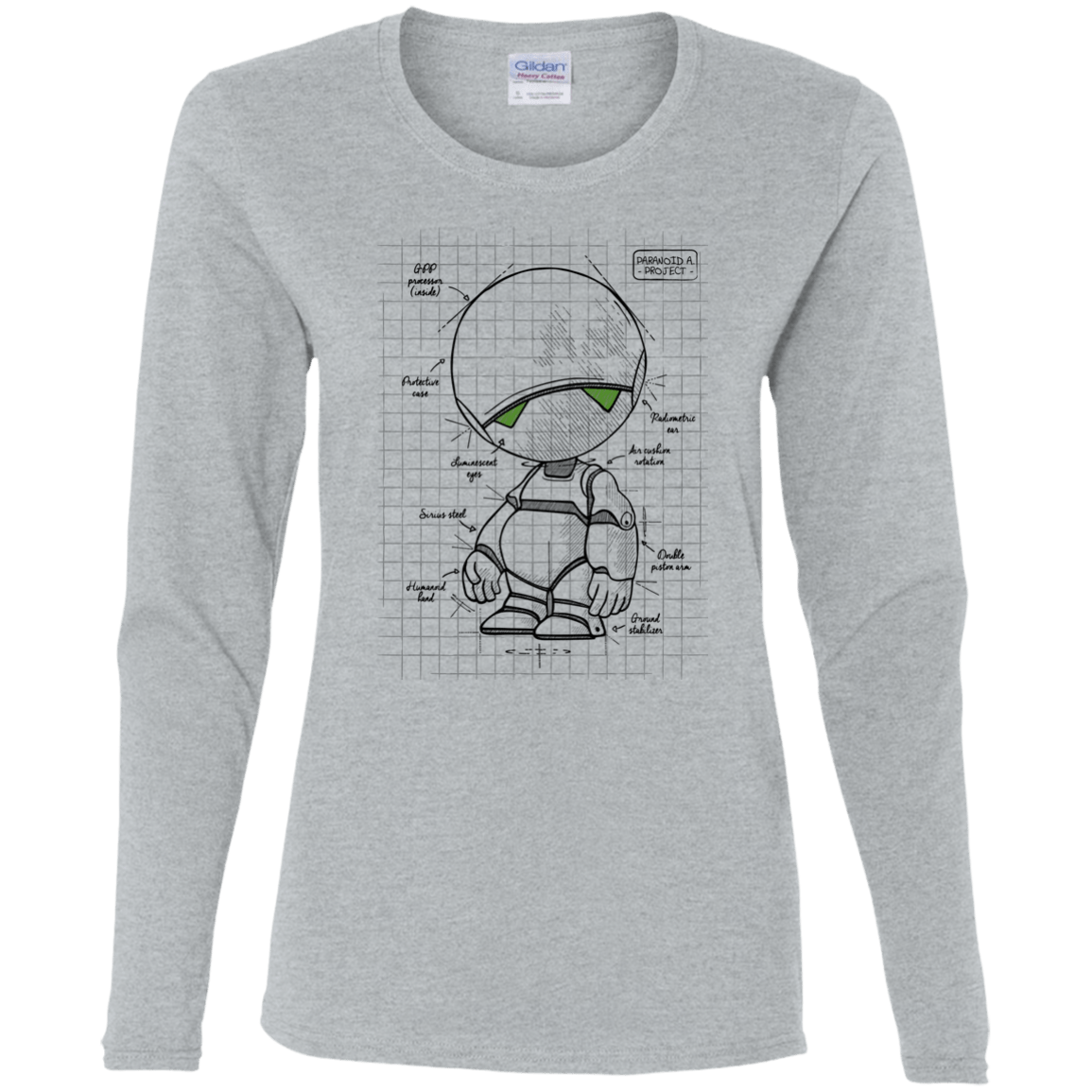 T-Shirts Sport Grey / S Marvin's Plan Women's Long Sleeve T-Shirt