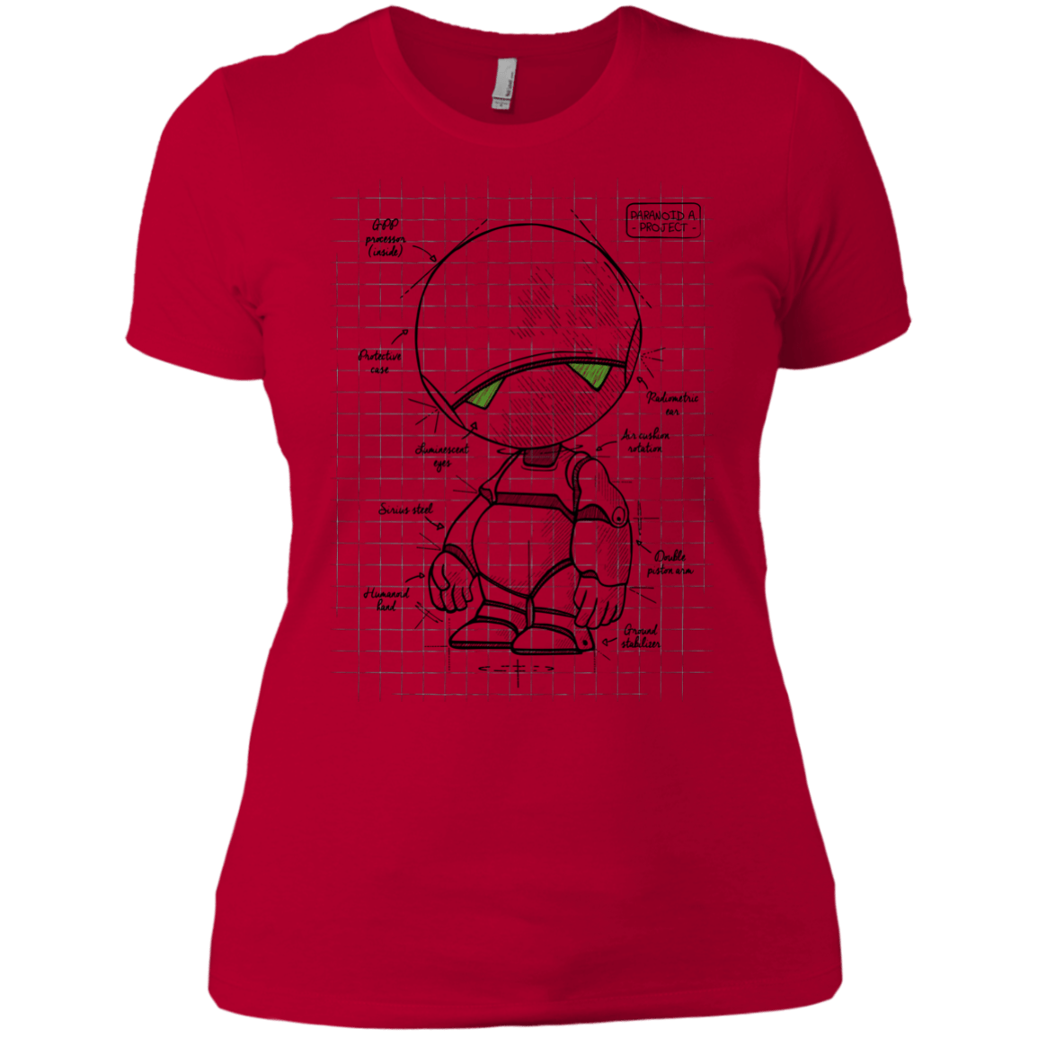 T-Shirts Red / X-Small Marvin's Plan Women's Premium T-Shirt