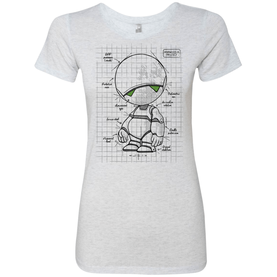 T-Shirts Heather White / S Marvin's Plan Women's Triblend T-Shirt