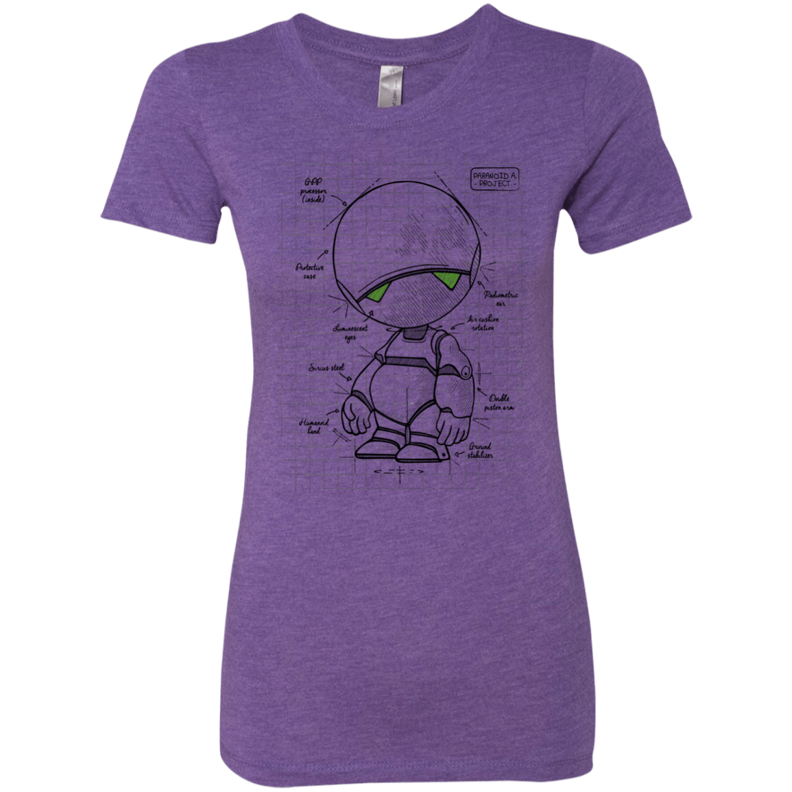 T-Shirts Purple Rush / S Marvin's Plan Women's Triblend T-Shirt