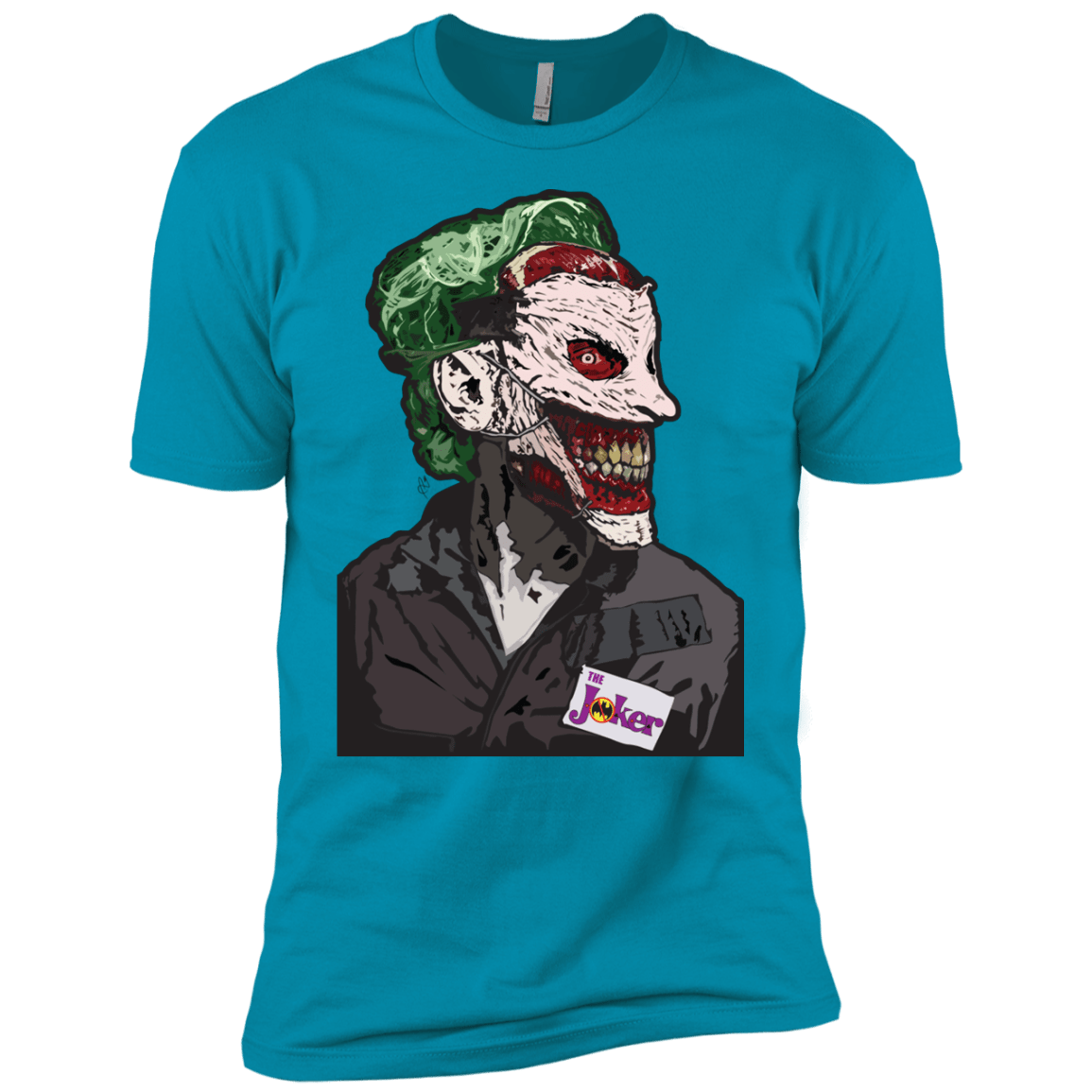 T-Shirts Turquoise / YXS Masked Joker Boys Premium T-Shirt