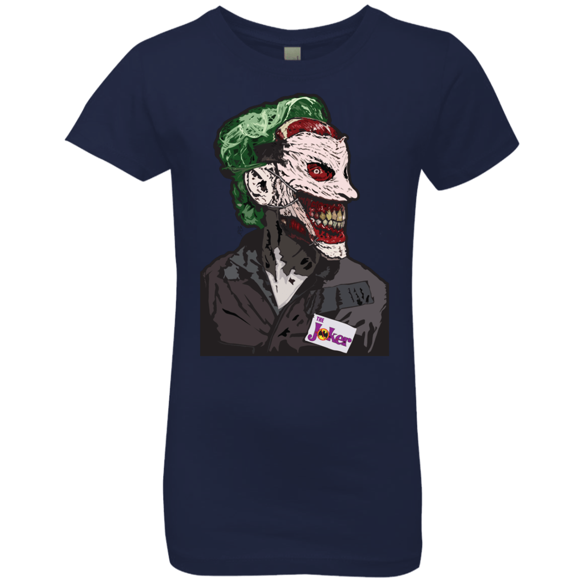 T-Shirts Midnight Navy / YXS Masked Joker Girls Premium T-Shirt