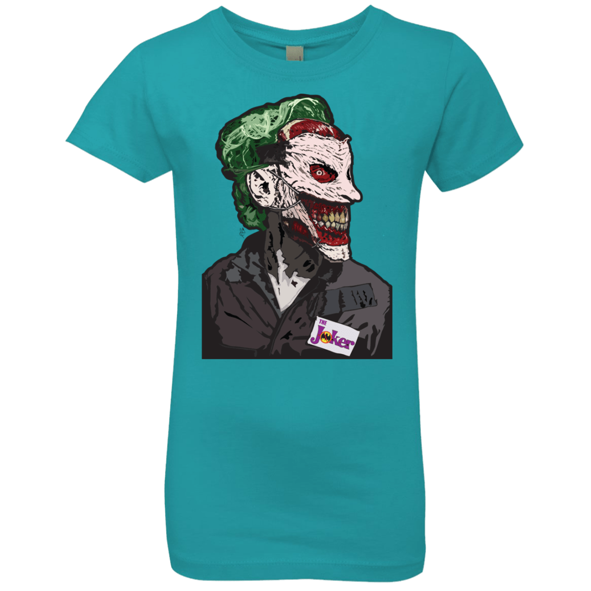 T-Shirts Tahiti Blue / YXS Masked Joker Girls Premium T-Shirt