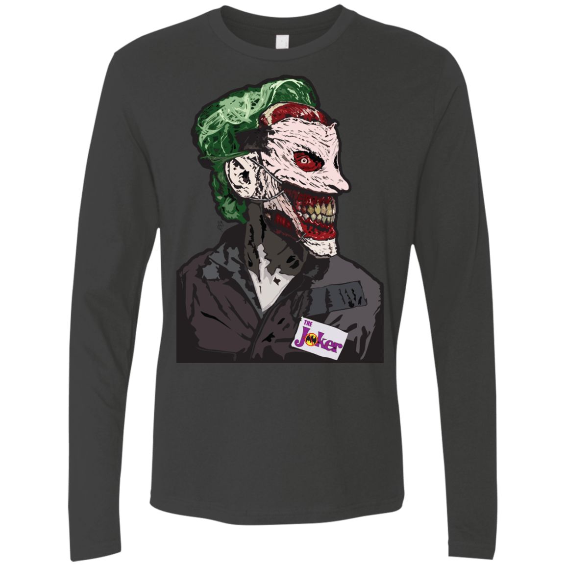 T-Shirts Heavy Metal / S Masked Joker Men's Premium Long Sleeve
