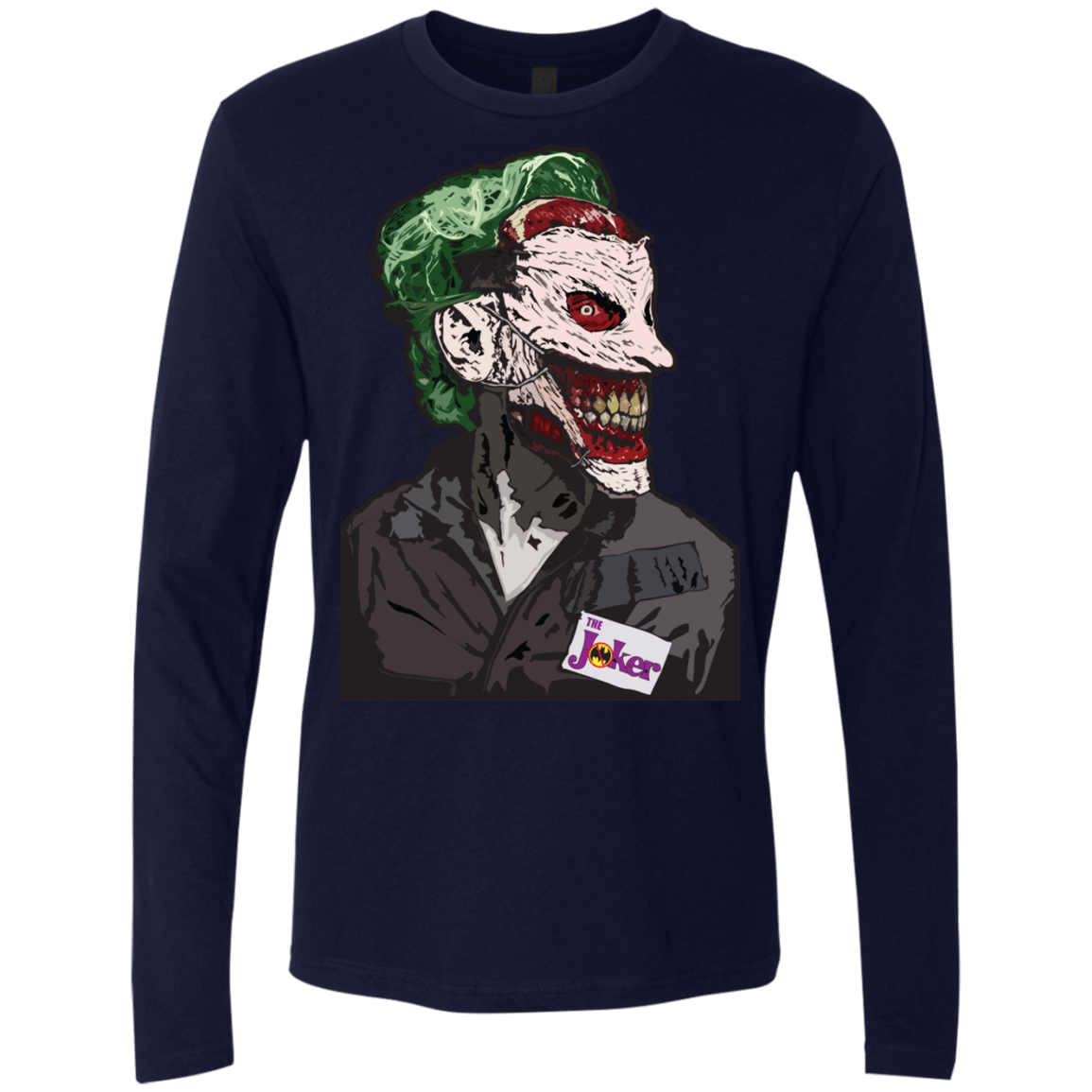 T-Shirts Midnight Navy / S Masked Joker Men's Premium Long Sleeve