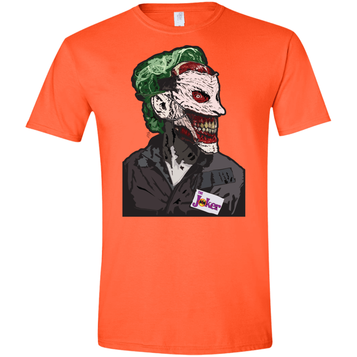 T-Shirts Orange / S Masked Joker Men's Semi-Fitted Softstyle