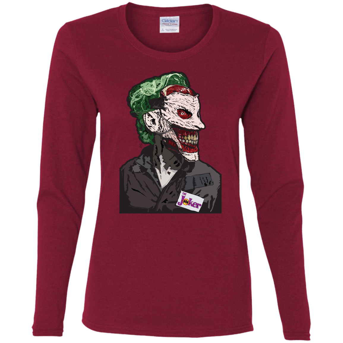 T-Shirts Cardinal / S Masked Joker Women's Long Sleeve T-Shirt