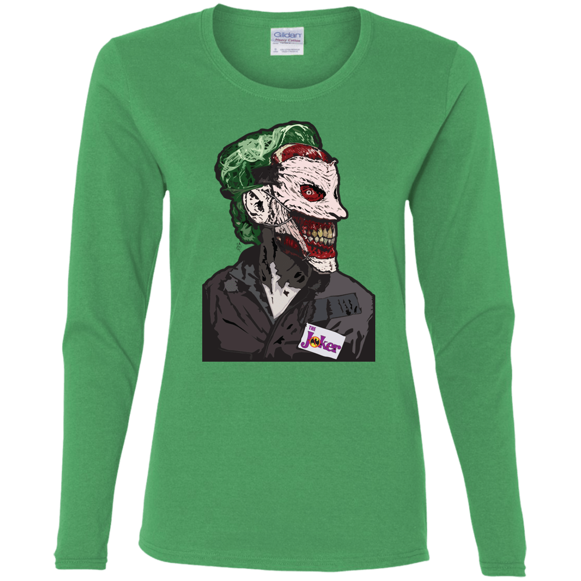T-Shirts Irish Green / S Masked Joker Women's Long Sleeve T-Shirt