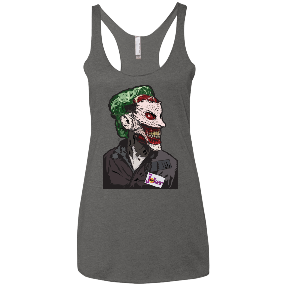 T-Shirts Premium Heather / X-Small Masked Joker Women's Triblend Racerback Tank