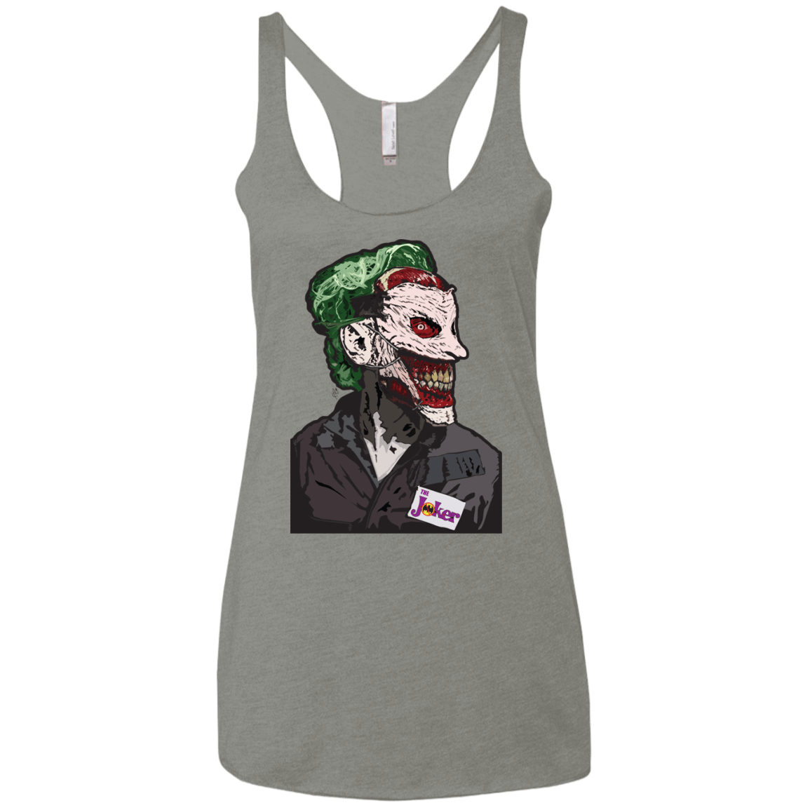 T-Shirts Venetian Grey / X-Small Masked Joker Women's Triblend Racerback Tank