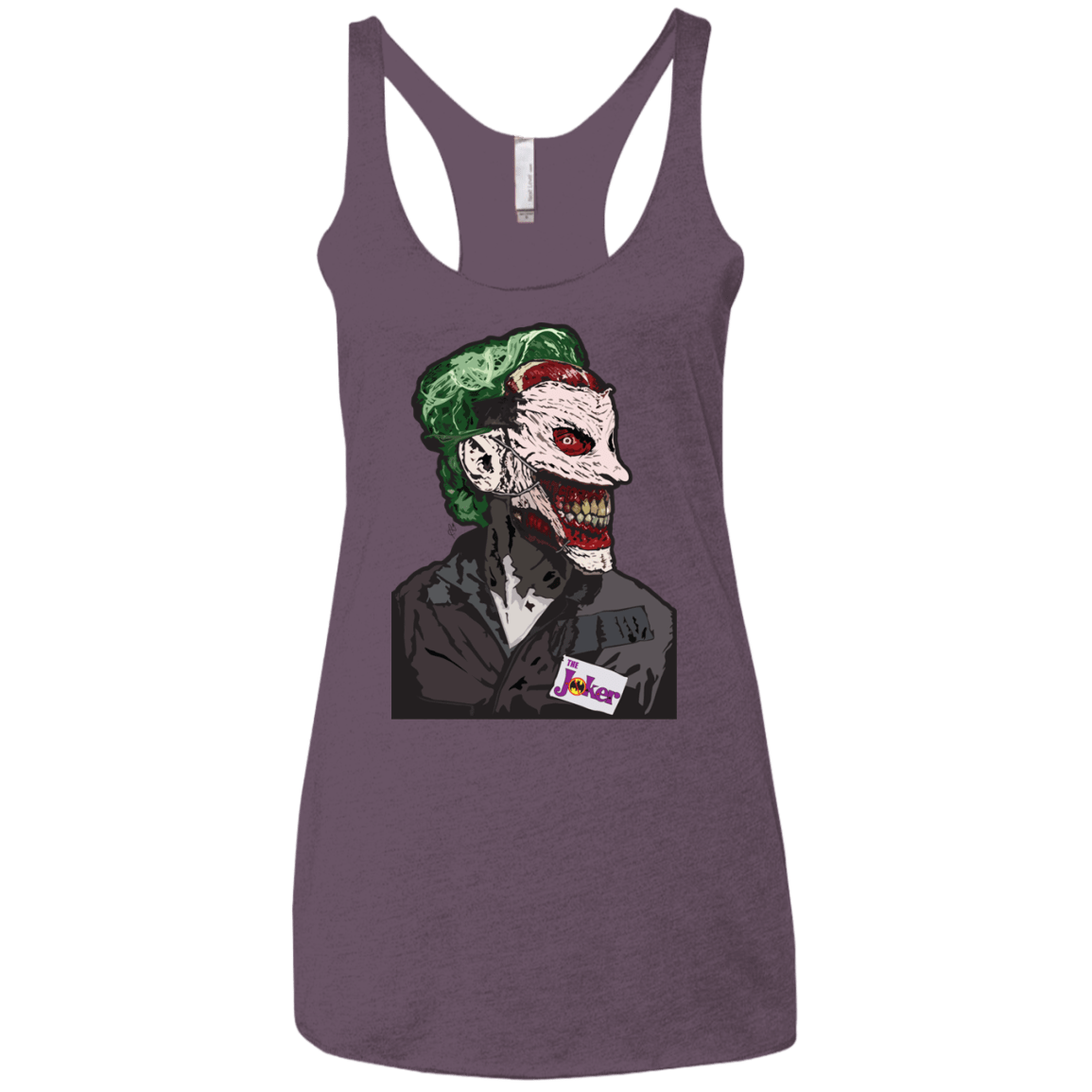 T-Shirts Vintage Purple / X-Small Masked Joker Women's Triblend Racerback Tank