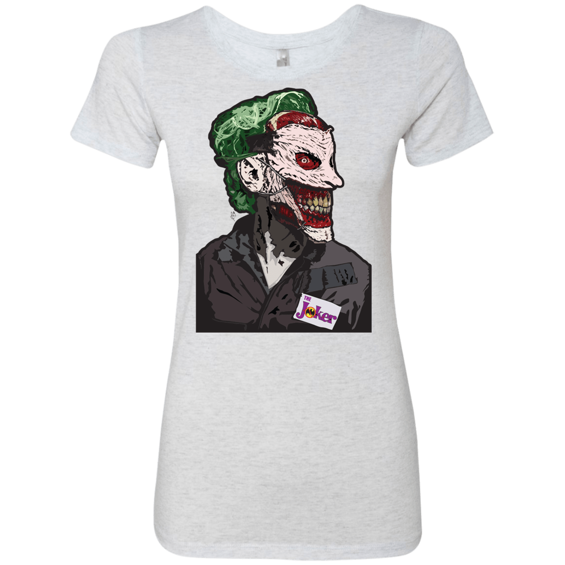 T-Shirts Heather White / S Masked Joker Women's Triblend T-Shirt