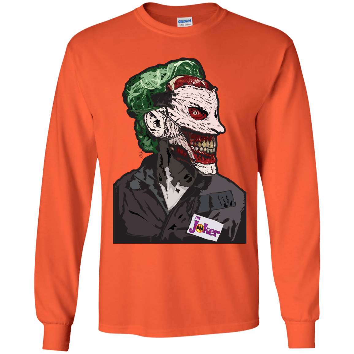 T-Shirts Orange / YS Masked Joker Youth Long Sleeve T-Shirt