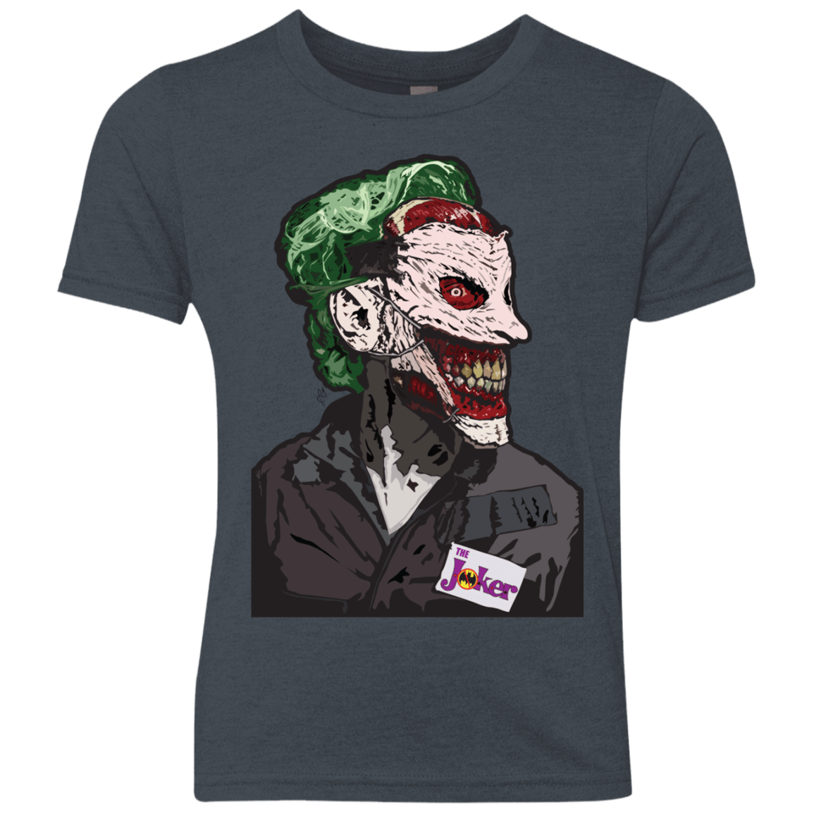 T-Shirts Vintage Navy / YXS Masked Joker Youth Triblend T-Shirt