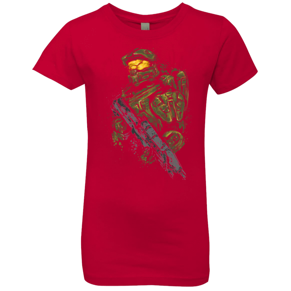 T-Shirts Red / YXS MASTER CHIEF Girls Premium T-Shirt
