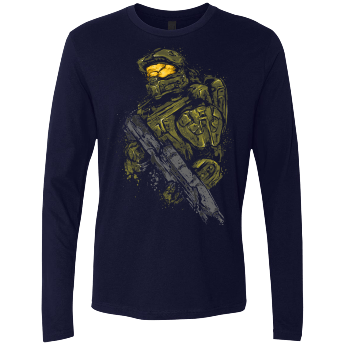 T-Shirts Midnight Navy / Small MASTER CHIEF Men's Premium Long Sleeve