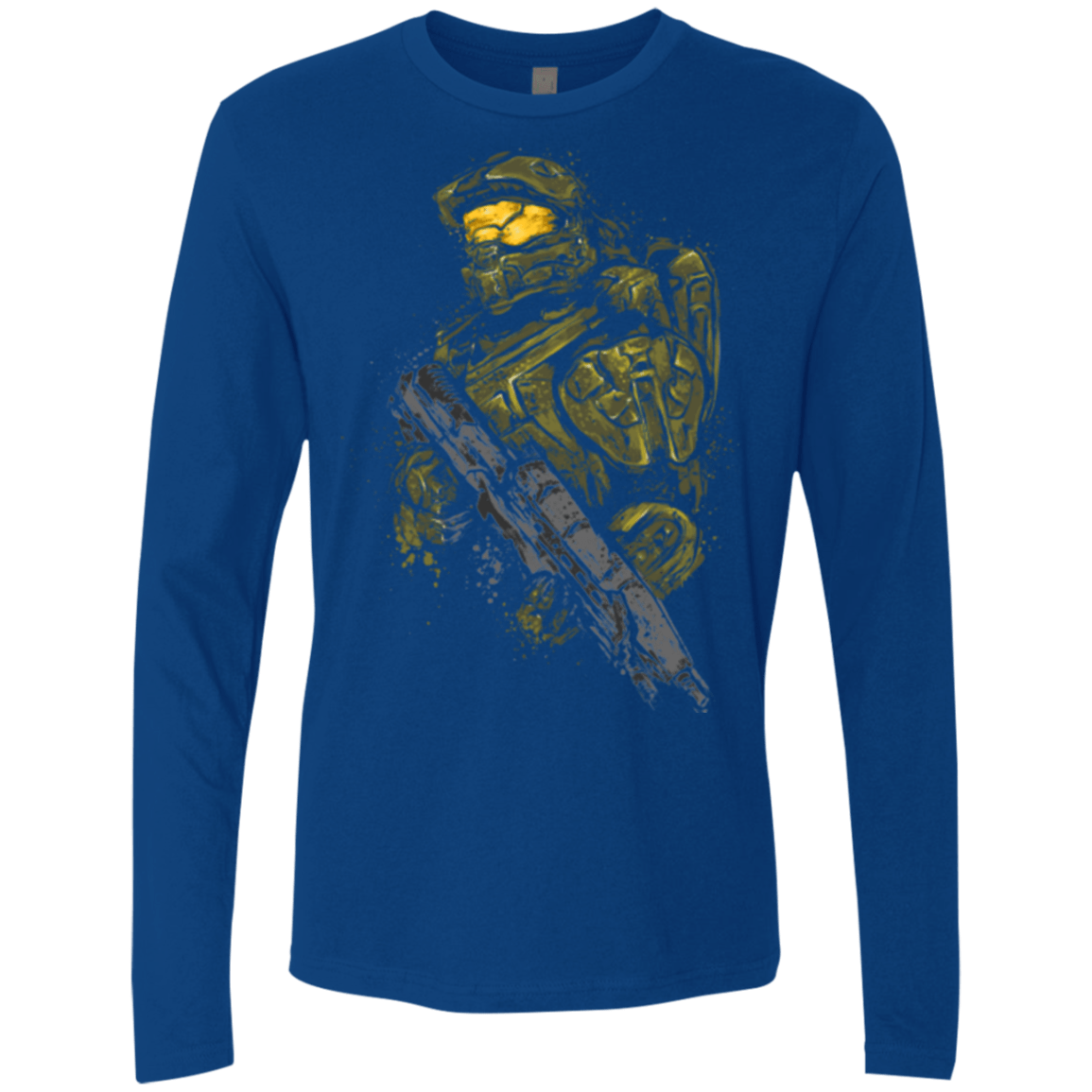 T-Shirts Royal / Small MASTER CHIEF Men's Premium Long Sleeve