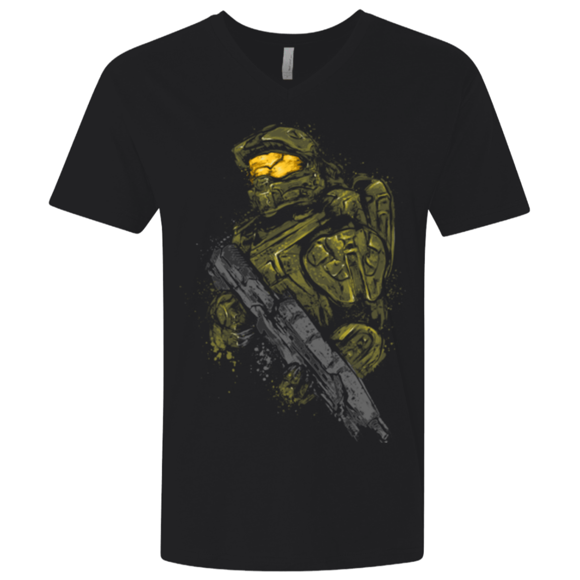 T-Shirts Black / X-Small MASTER CHIEF Men's Premium V-Neck
