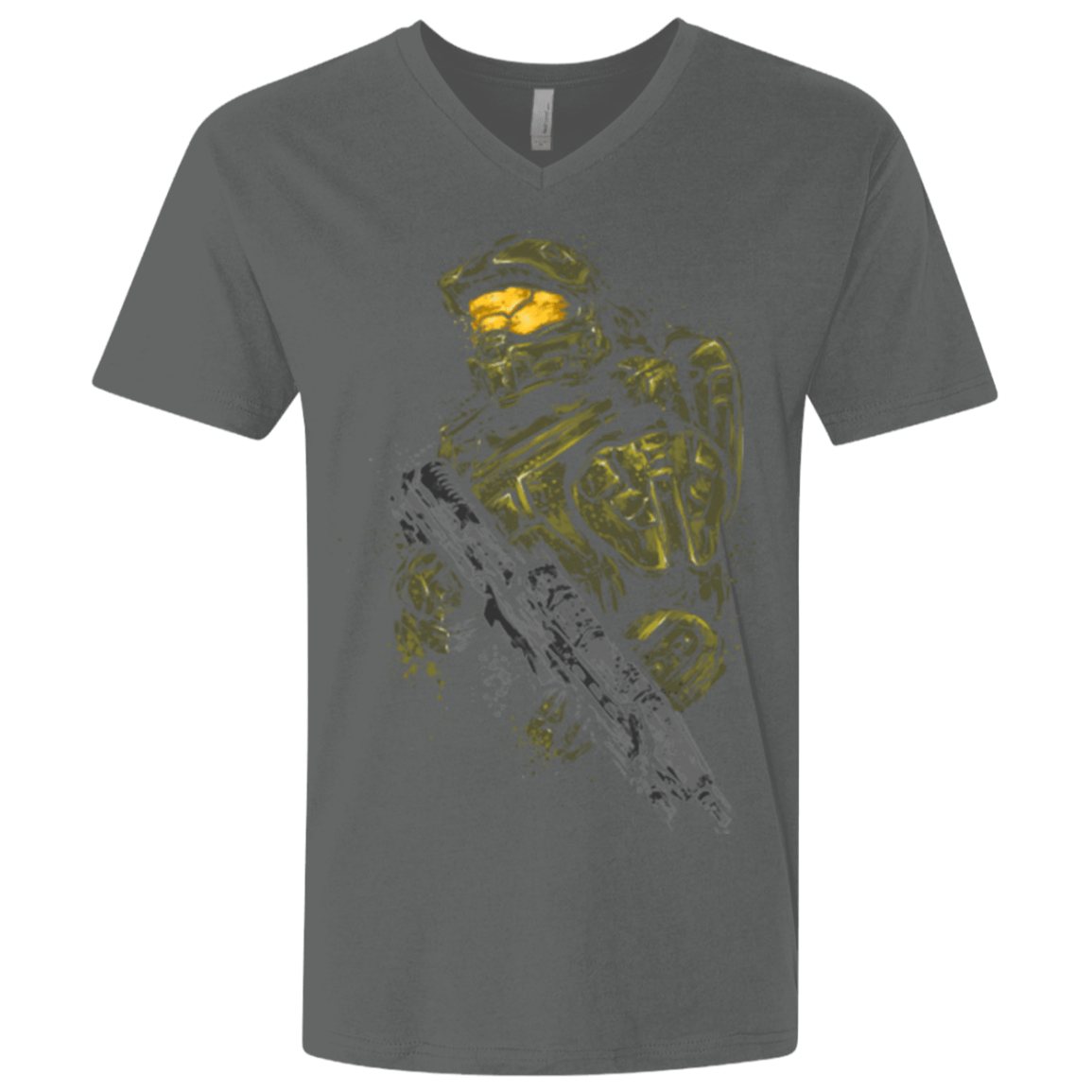 T-Shirts Heavy Metal / X-Small MASTER CHIEF Men's Premium V-Neck
