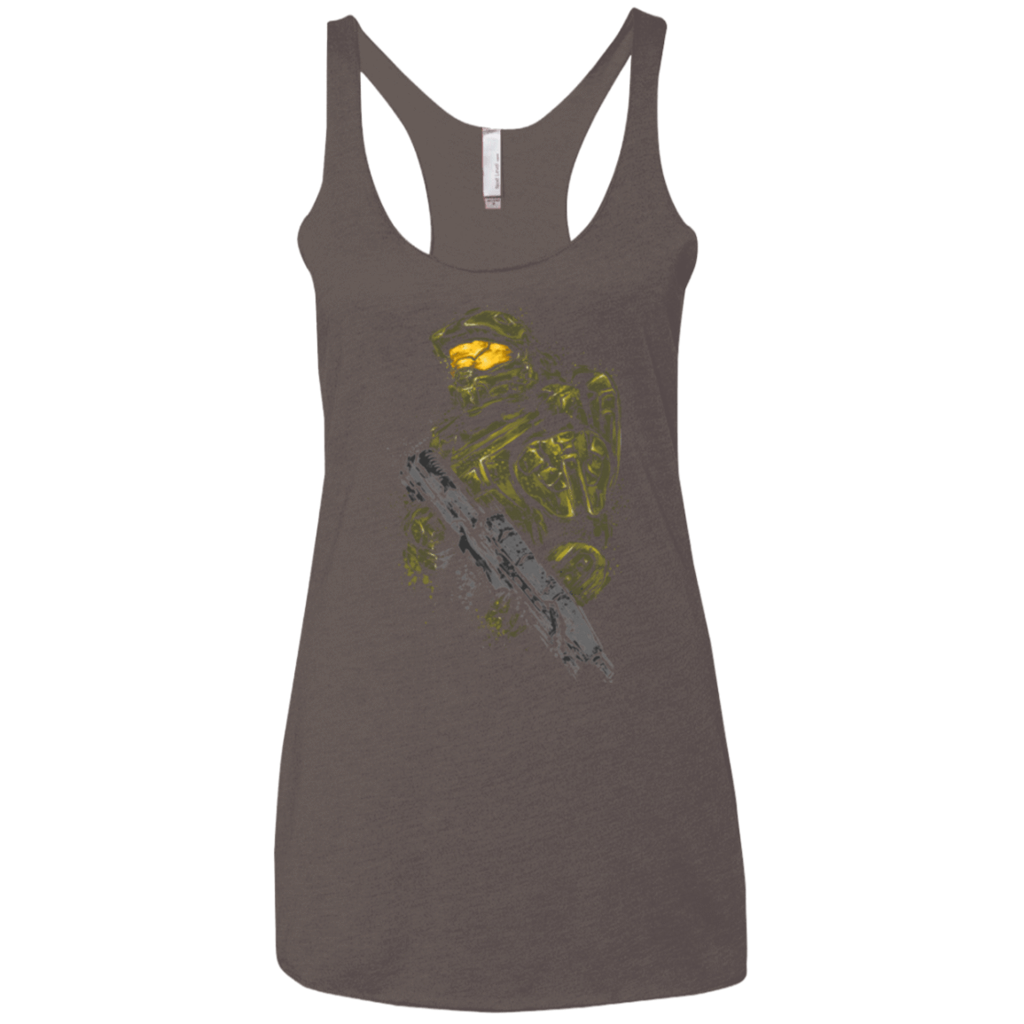 T-Shirts Macchiato / X-Small MASTER CHIEF Women's Triblend Racerback Tank