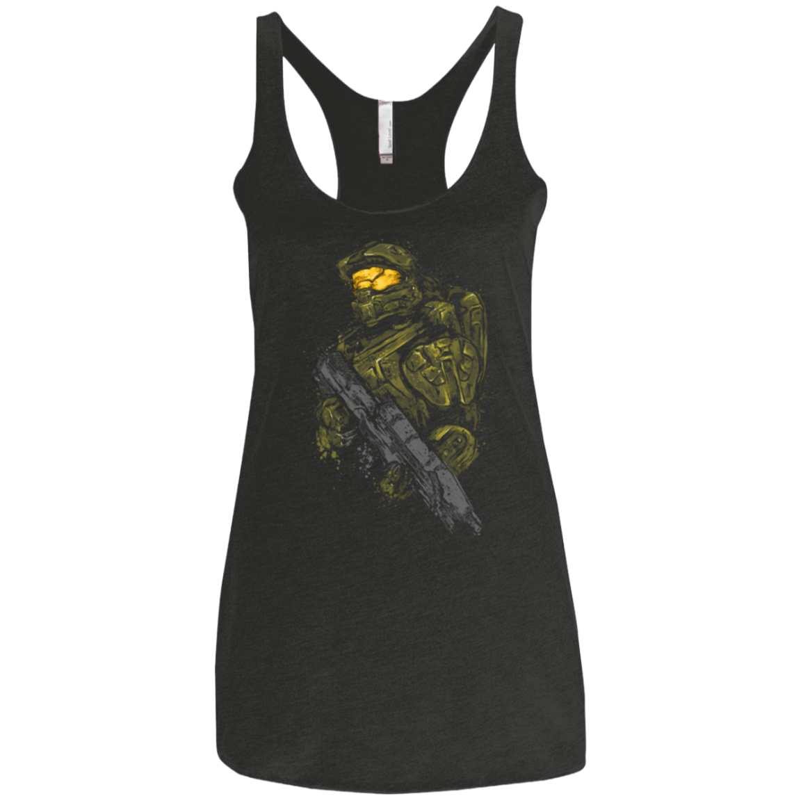 T-Shirts Vintage Black / X-Small MASTER CHIEF Women's Triblend Racerback Tank