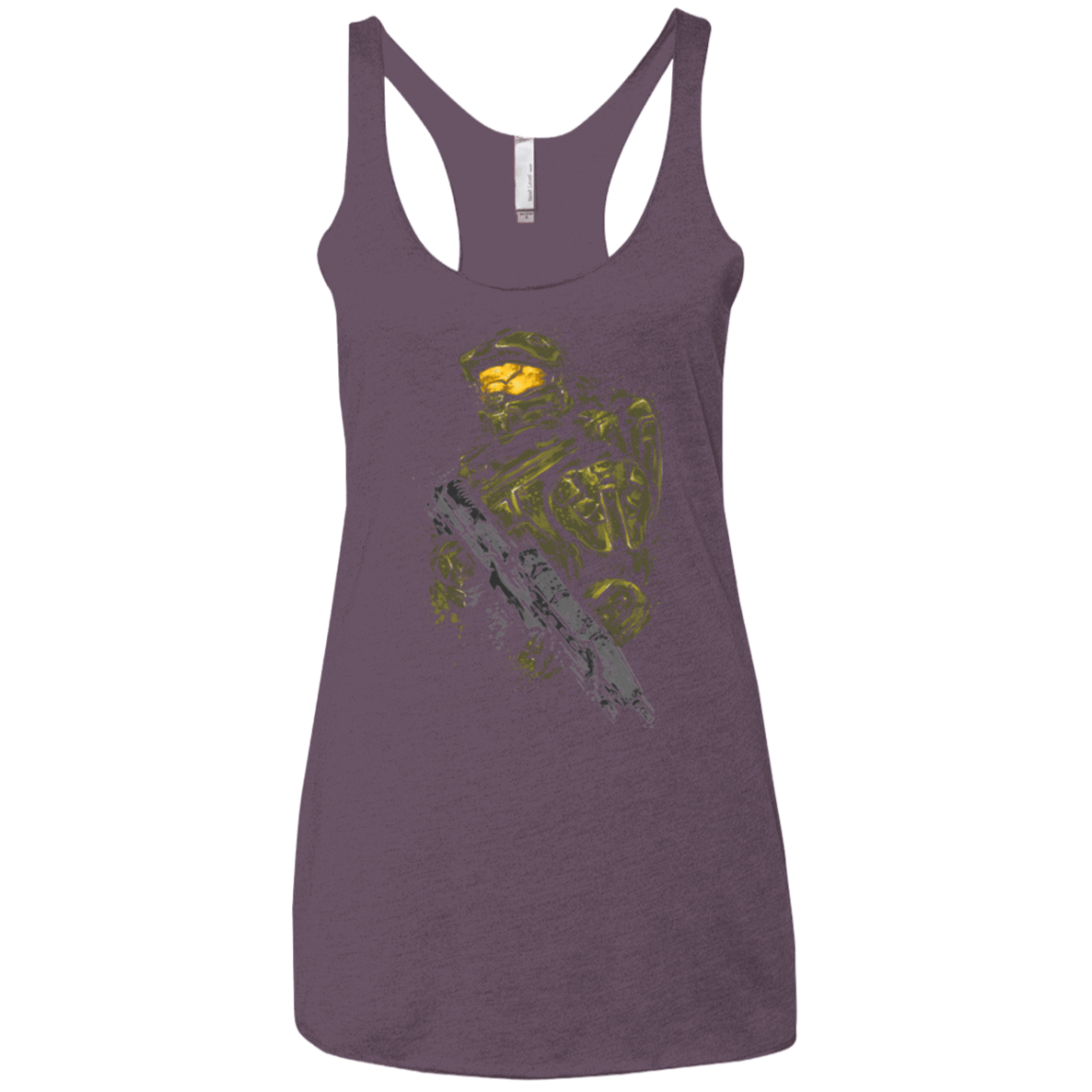 T-Shirts Vintage Purple / X-Small MASTER CHIEF Women's Triblend Racerback Tank