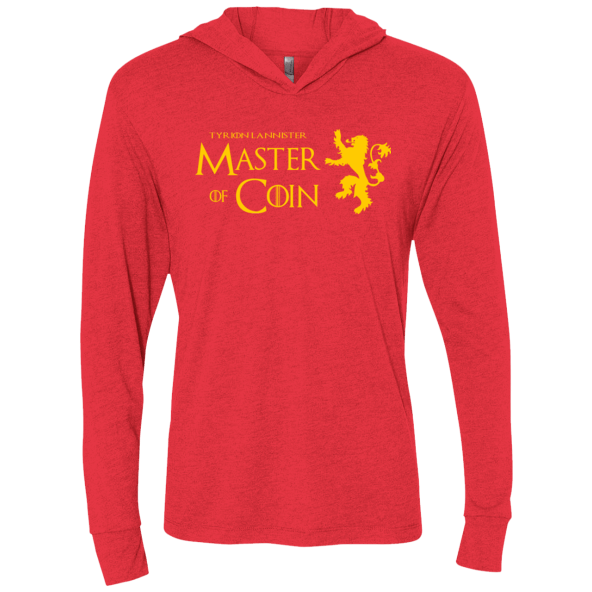 T-Shirts Vintage Red / X-Small Master of Coin Triblend Long Sleeve Hoodie Tee