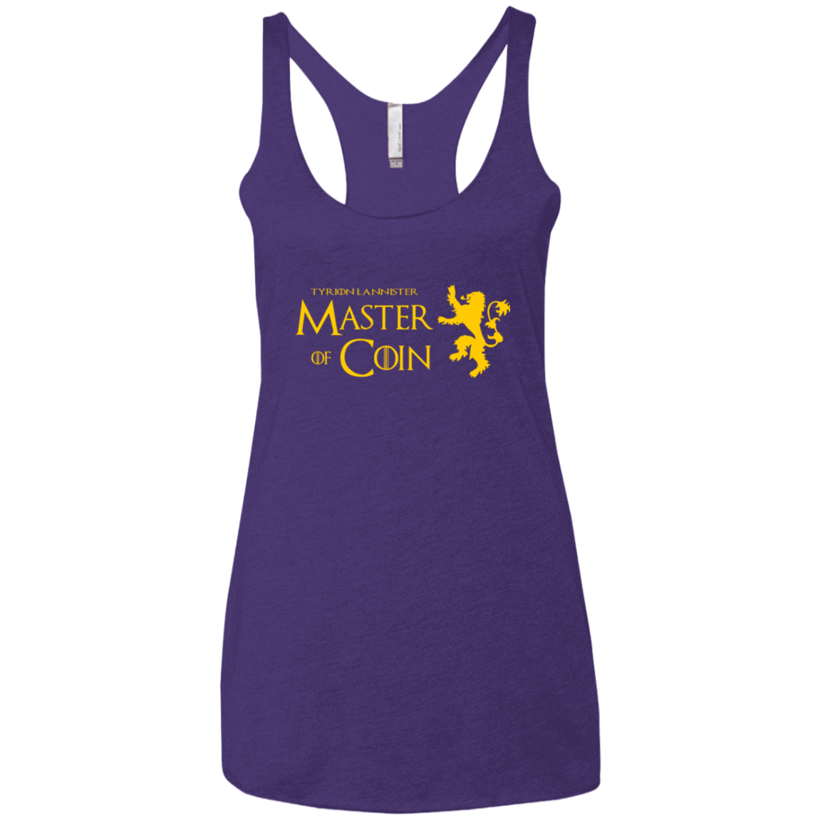 T-Shirts Purple / X-Small Master of Coin Women's Triblend Racerback Tank