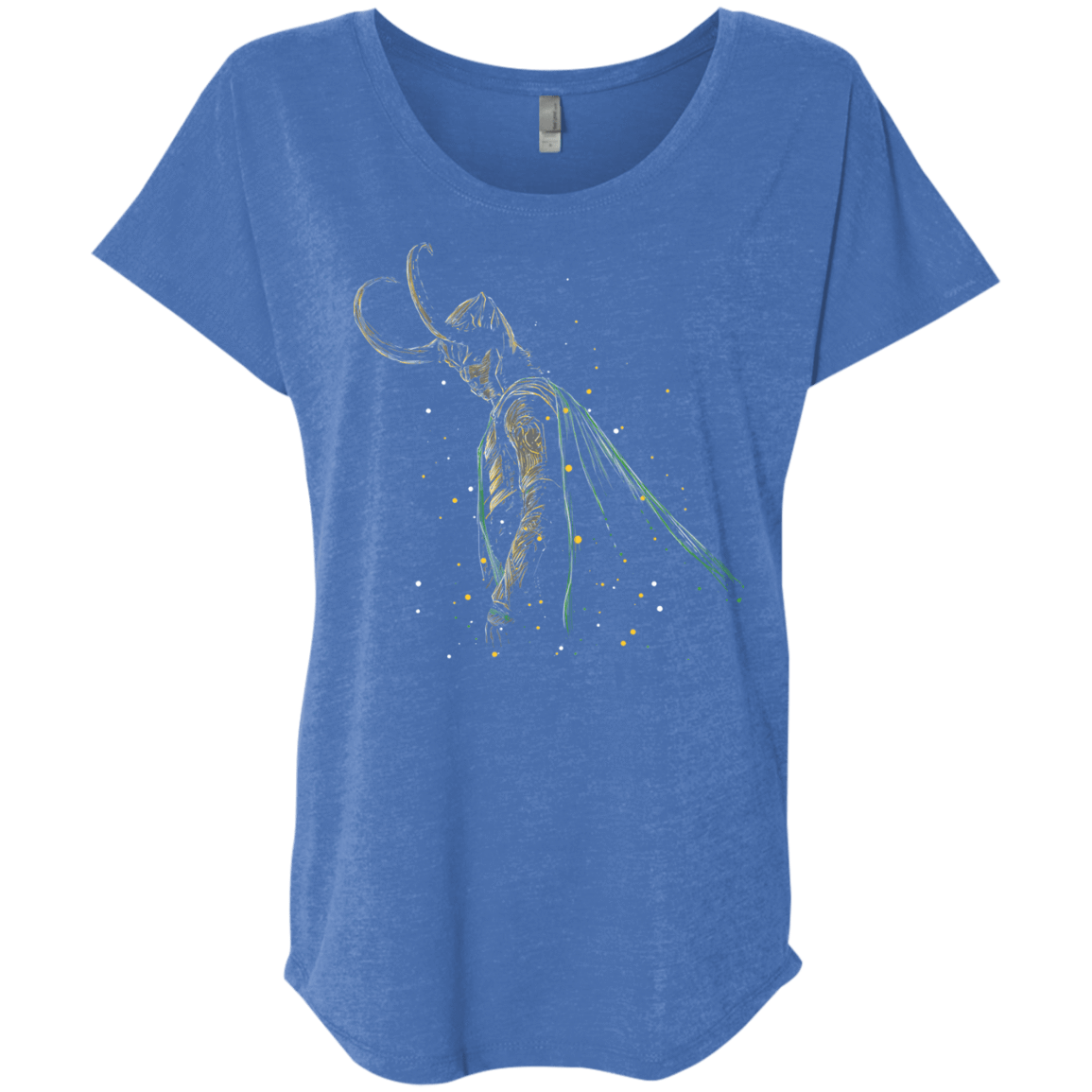 T-Shirts Vintage Royal / X-Small Master of Illusions Triblend Dolman Sleeve