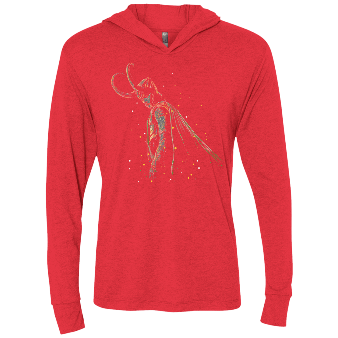 T-Shirts Vintage Red / X-Small Master of Illusions Triblend Long Sleeve Hoodie Tee