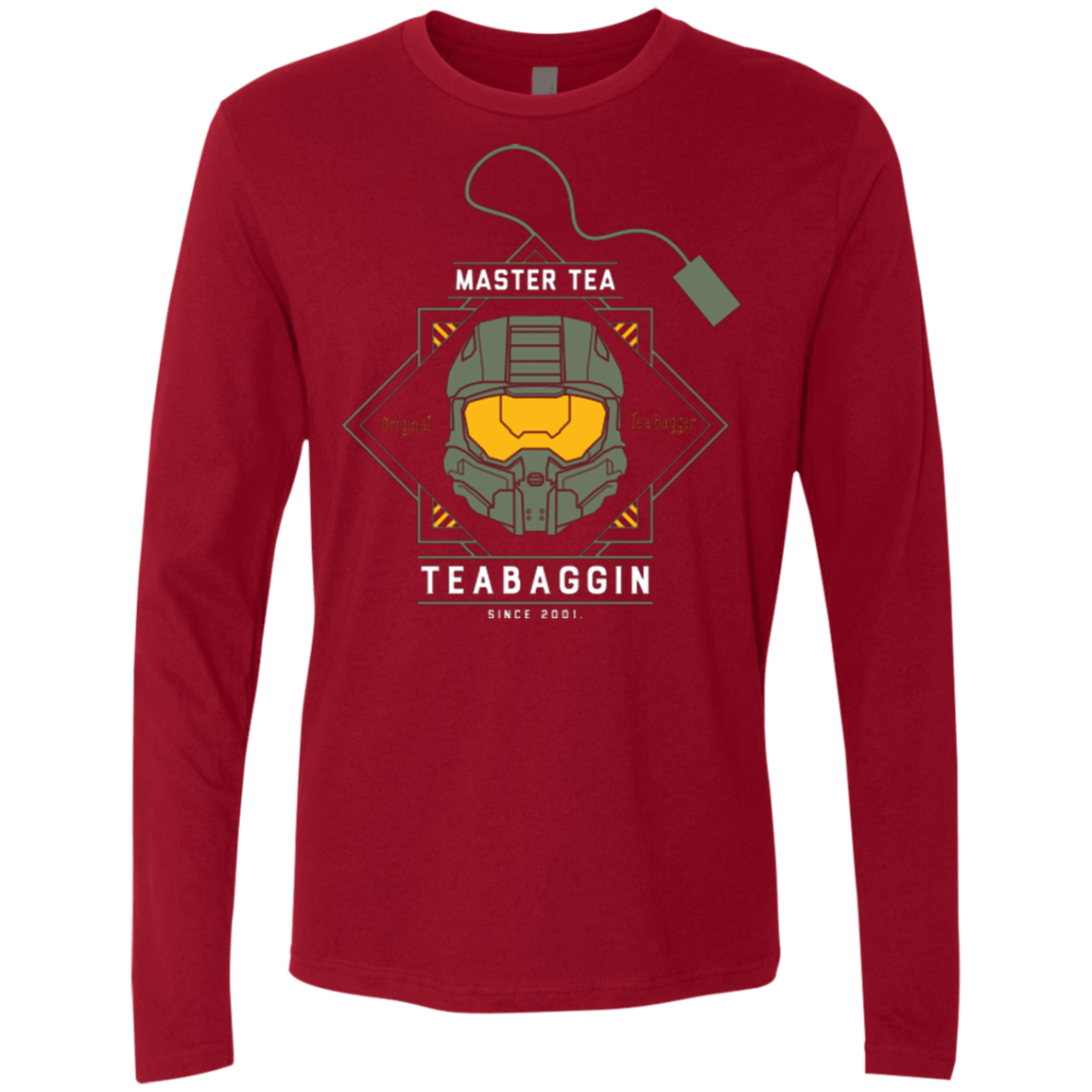 T-Shirts Cardinal / Small Master Tea - The Original Halo Teabagger Men's Premium Long Sleeve